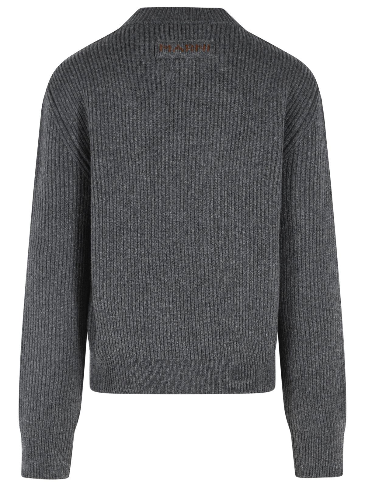 Marni Grey Virgin Wool And Cashmere Sweater Men MARNI