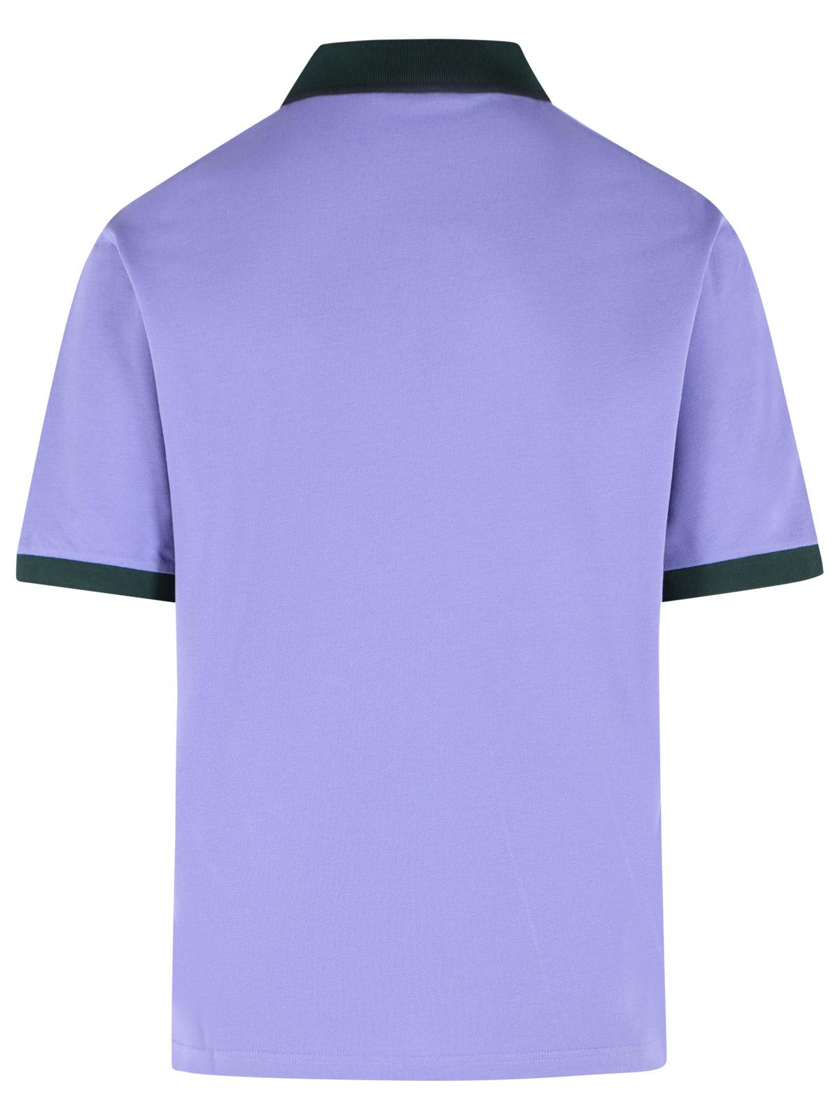 Marni Purple Cotton Polo Shirt Men MARNI