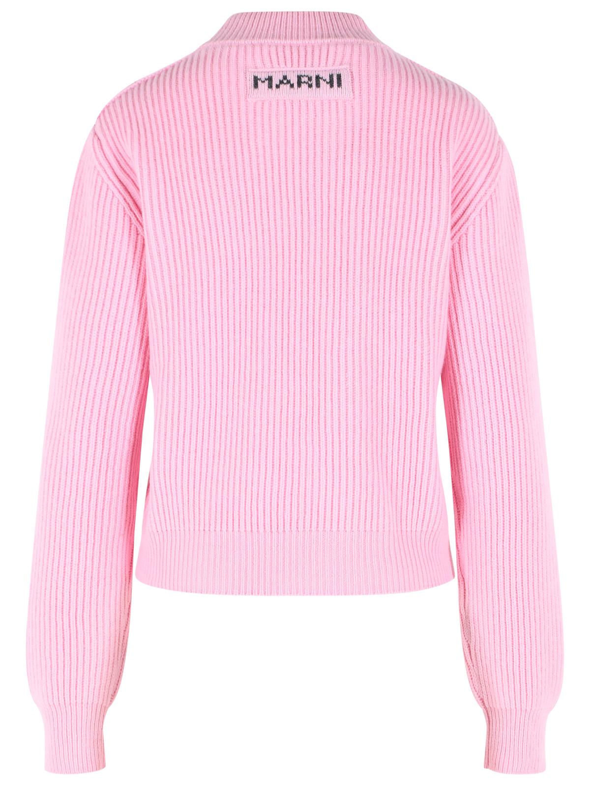 Marni Pink Virgin Wool And Cashmere Sweater Women MARNI