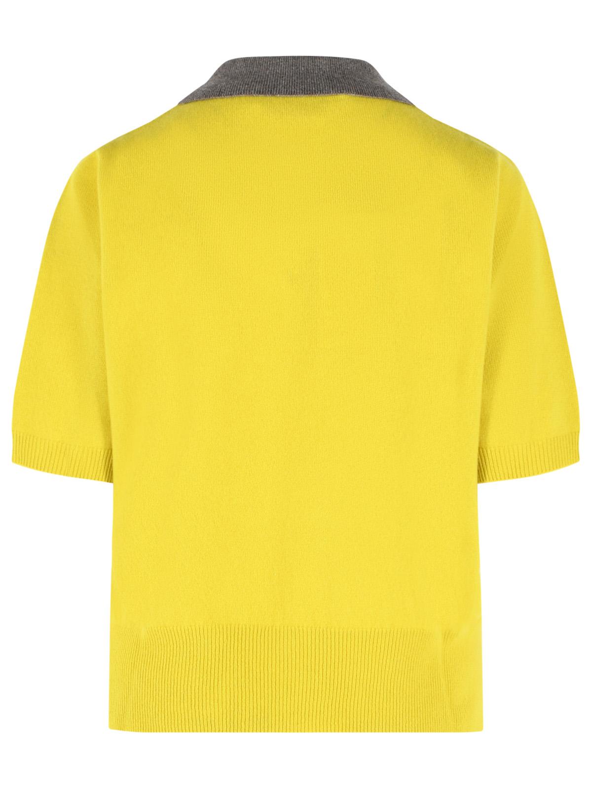 Marni Yellow Cashmere Polo Shirt Women MARNI