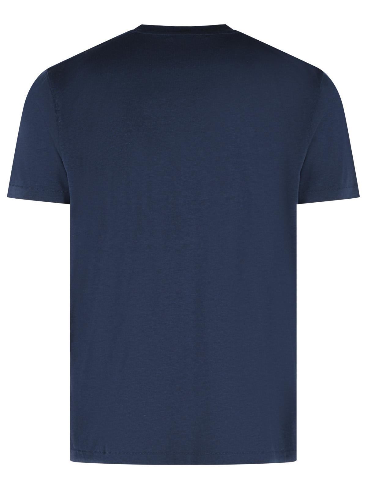 Tom Ford Blue Lyocell And Cotton T-Shirt Men