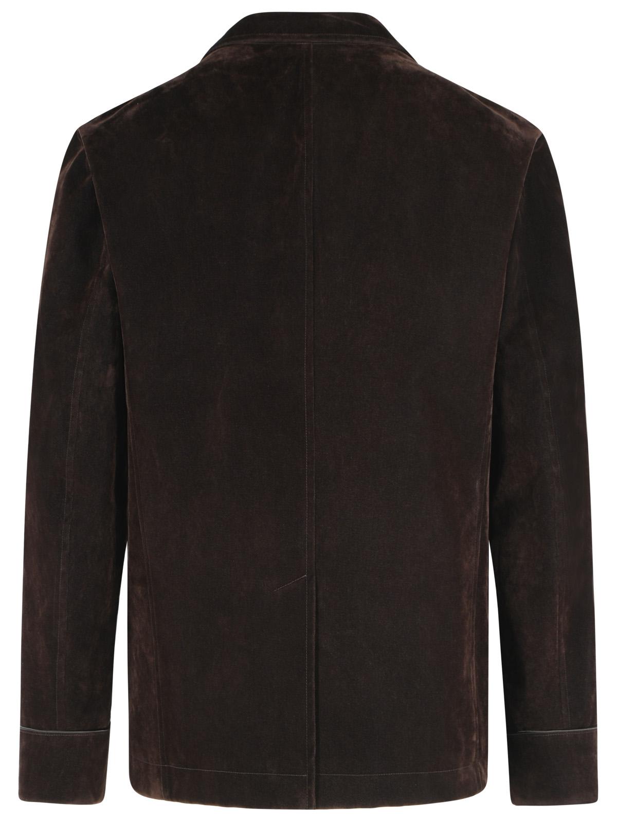Tom Ford Blazer In Brown Cotton Blend Men TOM FORD