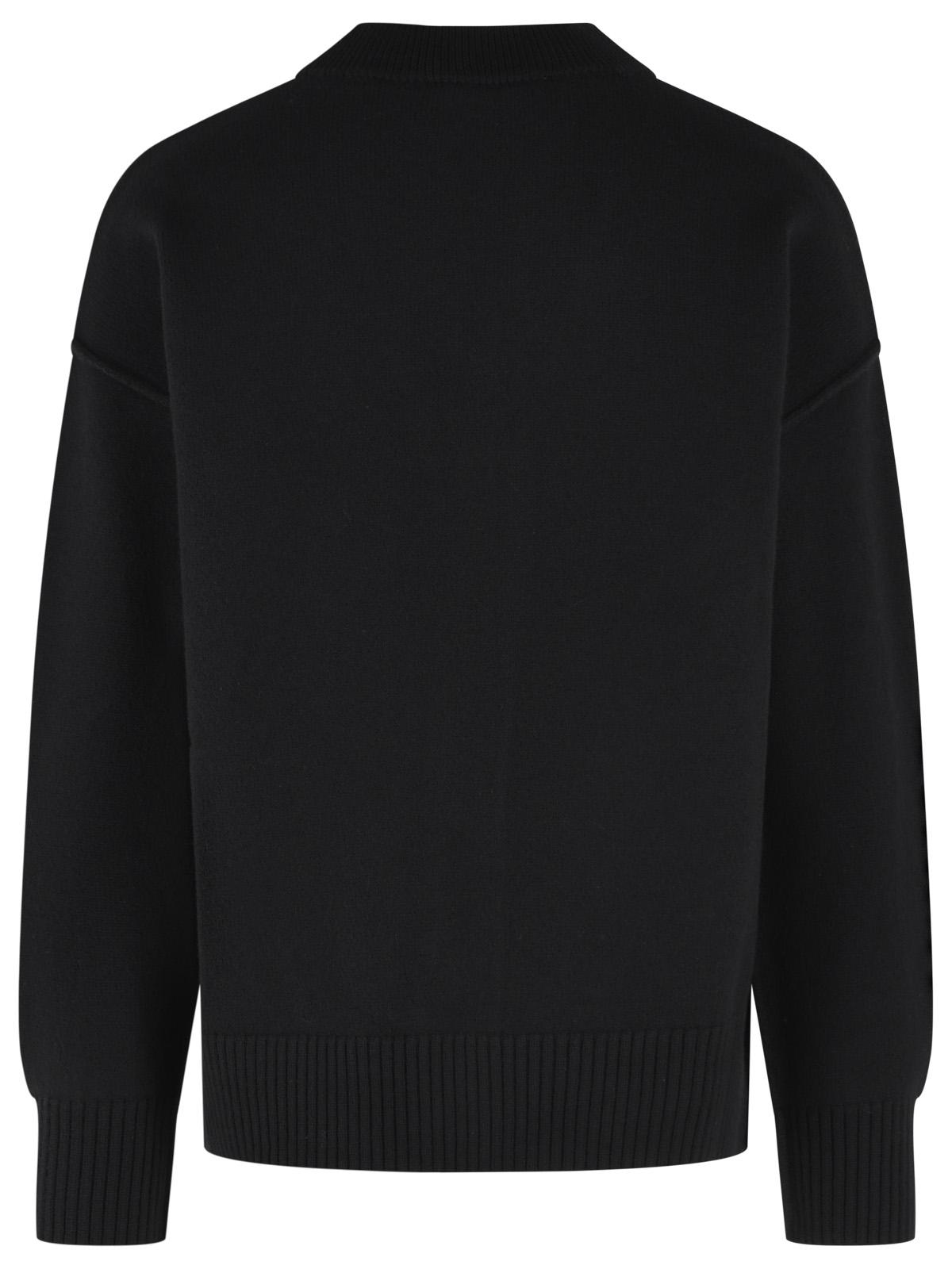 Ami Paris Black Virgin Wool Cardigan Men AMI PARIS