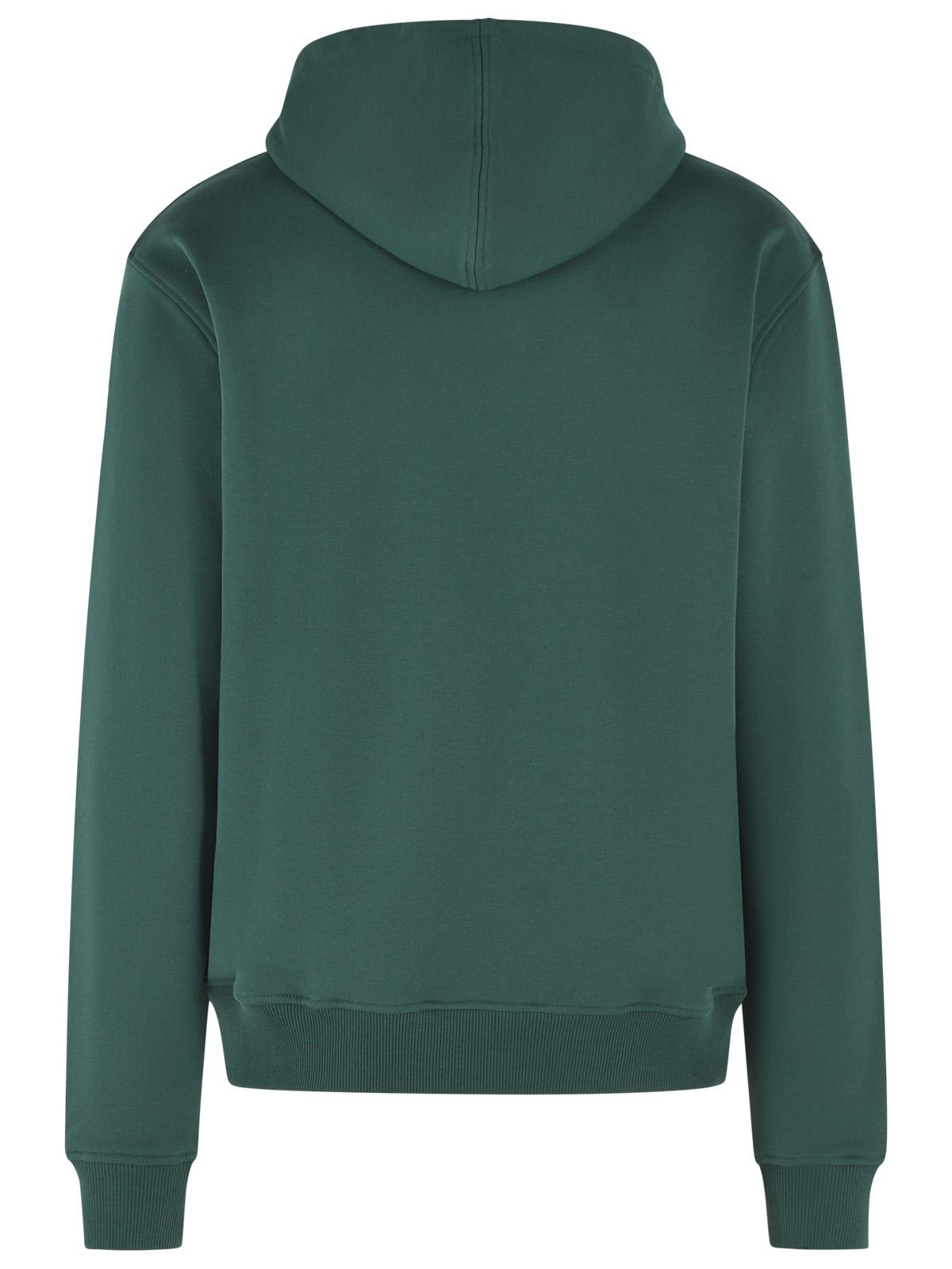 Ami Paris Green Cotton Sweatshirt Men AMI PARIS