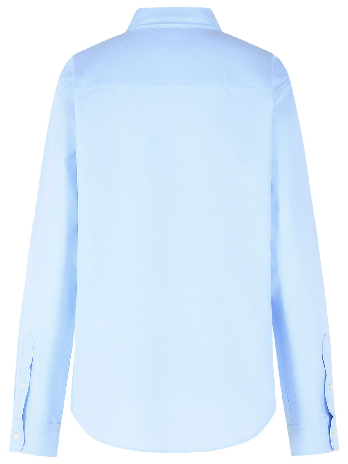 Ami Paris 'Ami De Cœur' Blue Cotton Shirt Women AMI PARIS