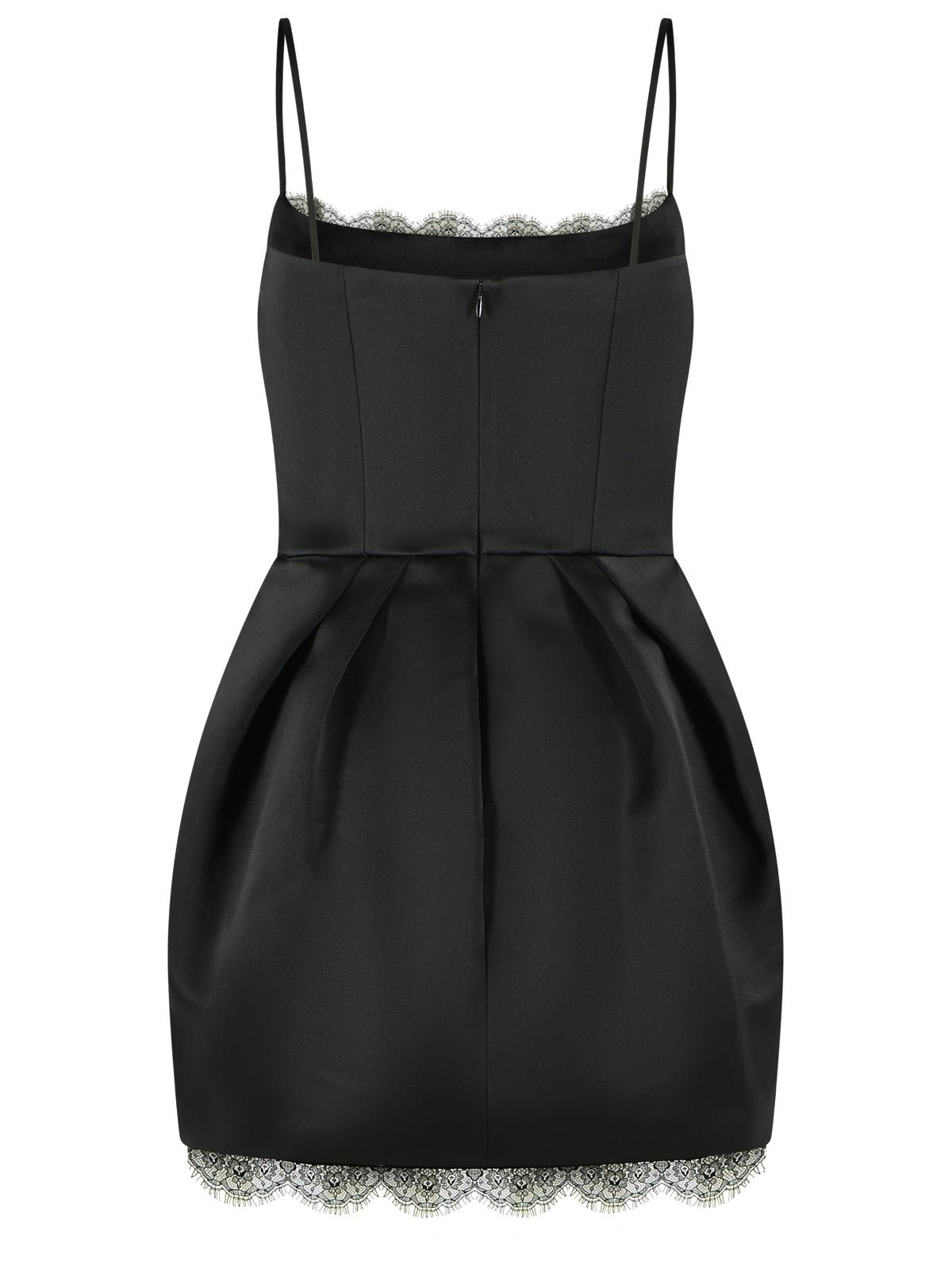 Blumarine Mini Duchesse Dress In Black Polyester Women BLUMARINE