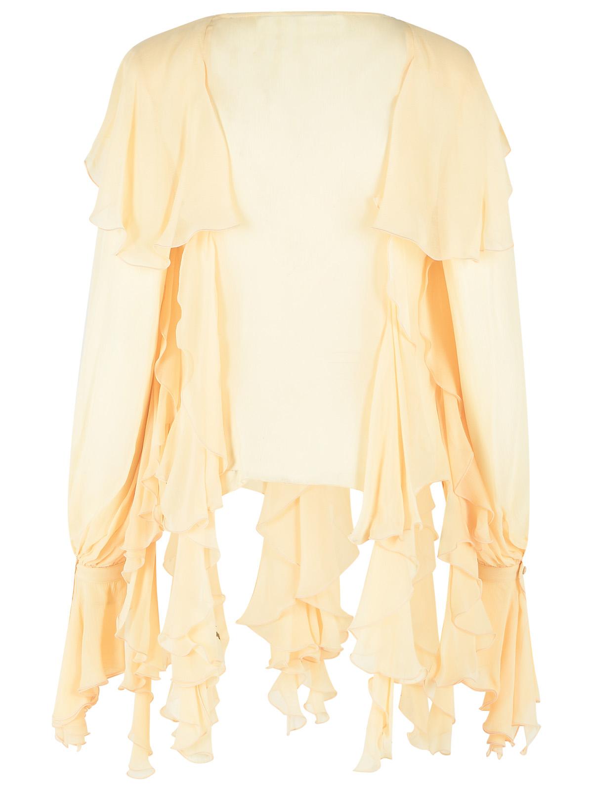 Blumarine Viscose Cream 'Creponne' Blouse Women BLUMARINE