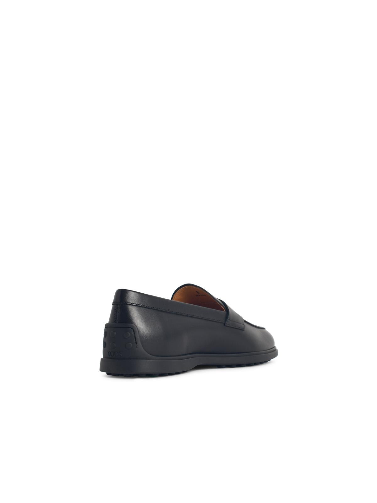 Tod's Black Leather Loafers Men TOD'S