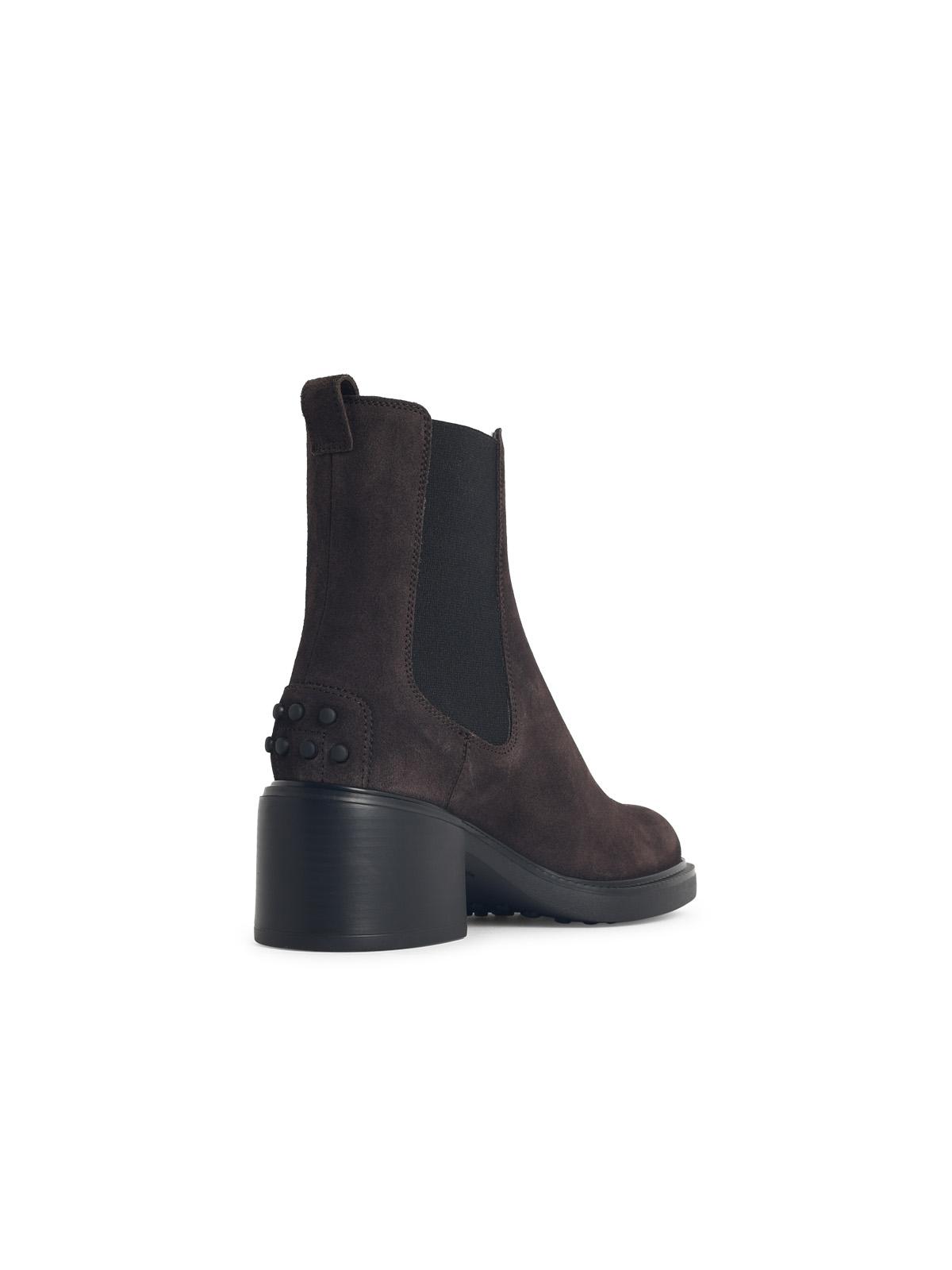 Tod's Brown Suede Ankle Boots Women TOD'S