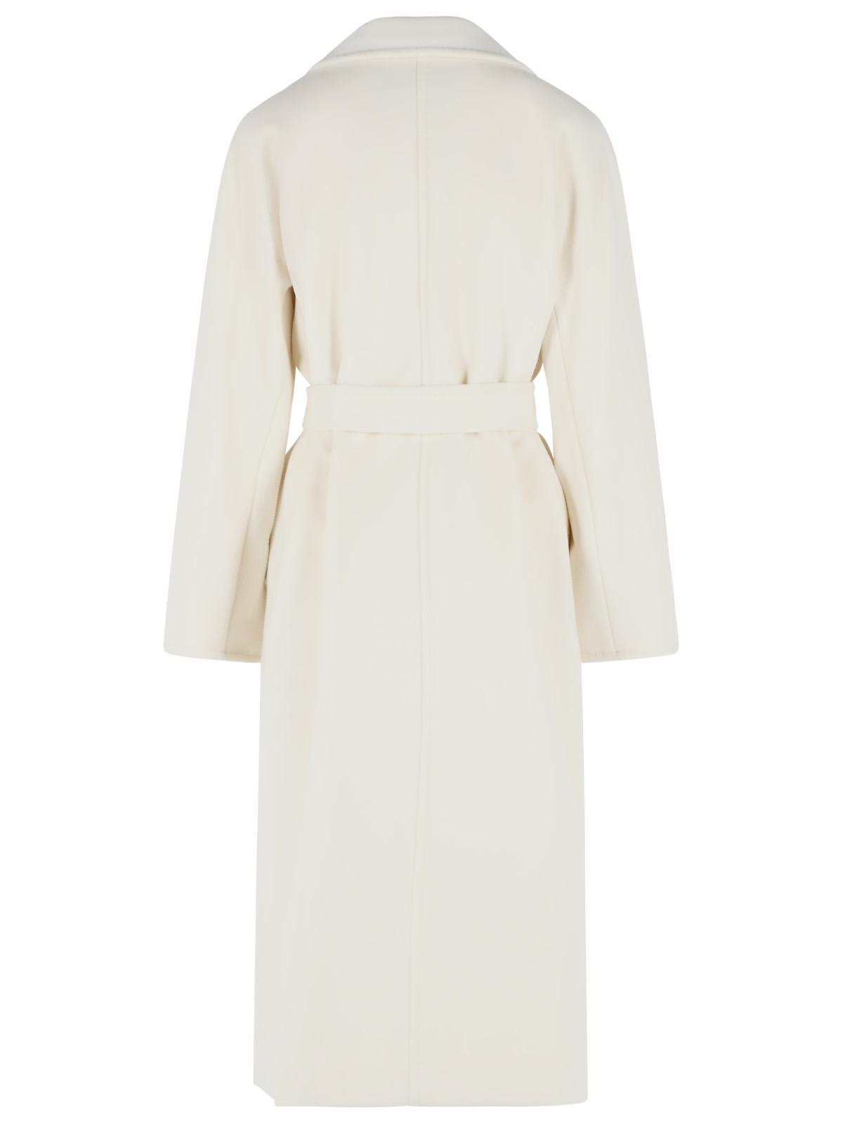 Max Mara Madame' Virgin Wool And White Cashmere Coat Women MAX MARA