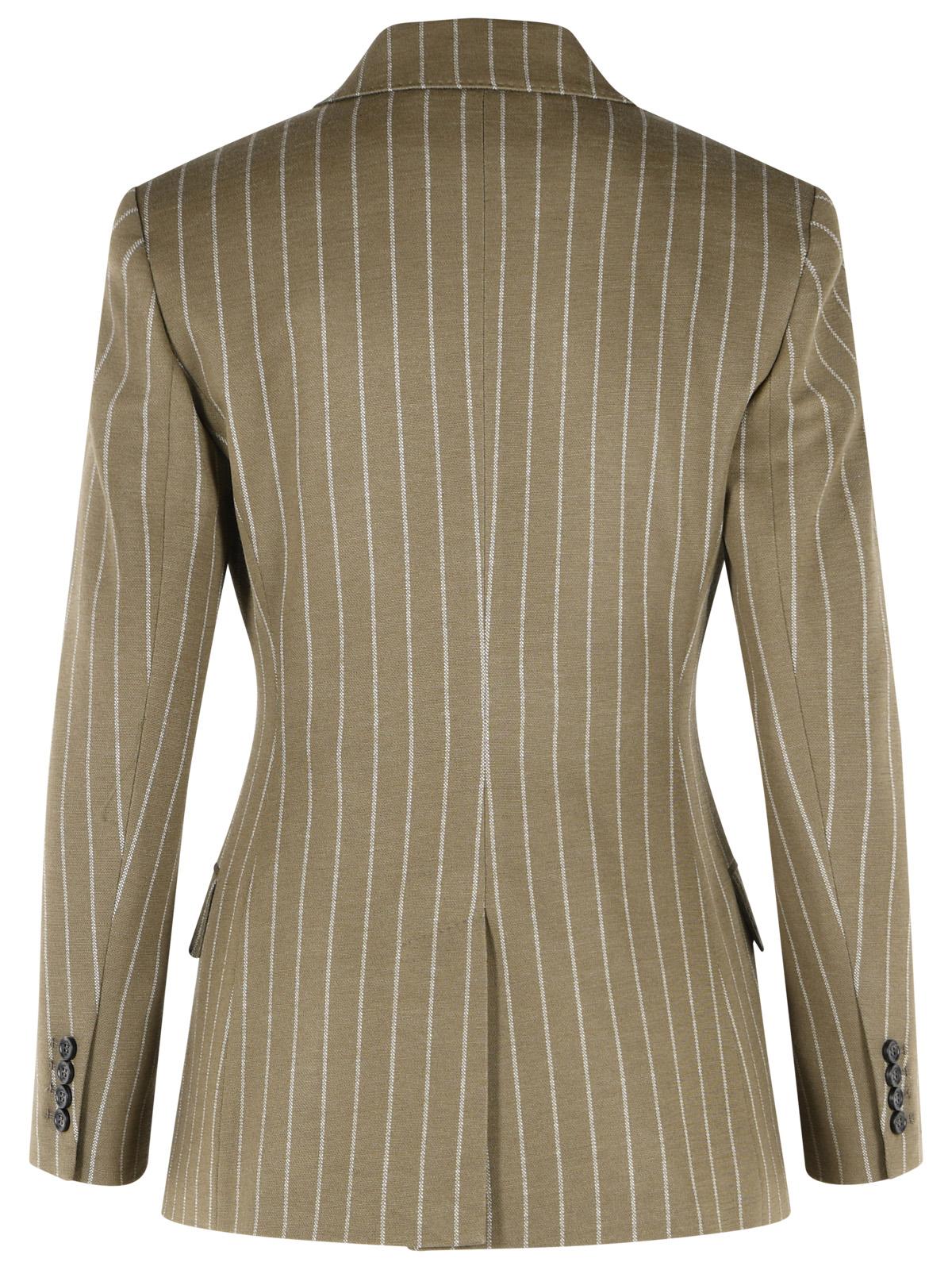 Max Mara 'Balta' Blazer In Viscose And Green Virgin Wool Women MAX MARA