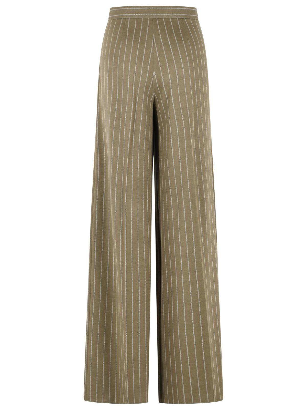 Max Mara 'Rio' Green Virgin Wool Blend Pants Women MAX MARA