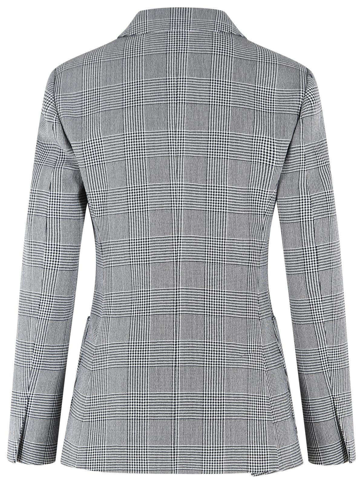 Max Mara 'Accordo' Blazer In Blue And White Virgin Wool Women MAX MARA