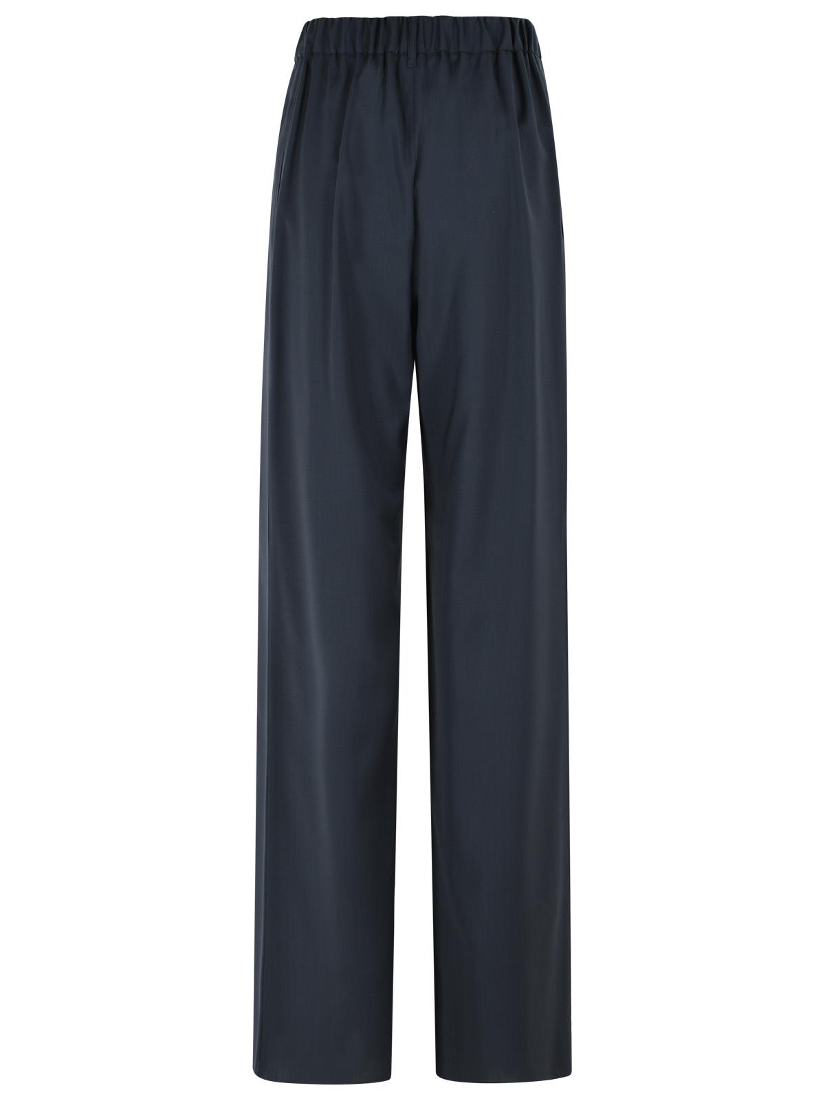 Max Mara 'Editto' Blue Virgin Wool Pants Women MAX MARA