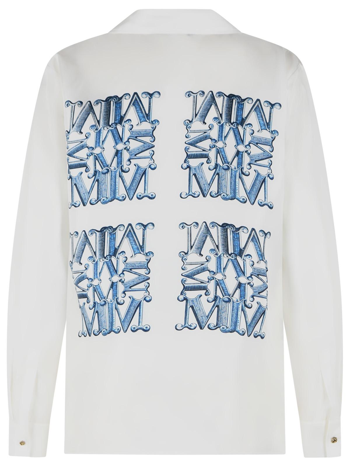 Max Mara 'Filtro' 'Oceano' White Silk Shirt Women MAX MARA