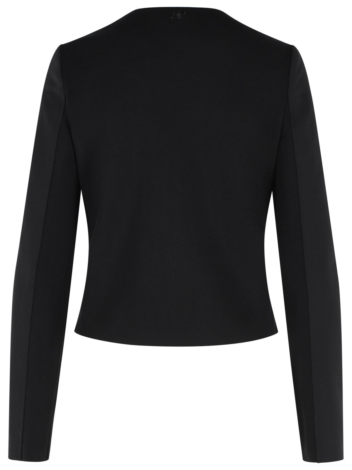 Courreges Black Wool Blend Jacket Women COURREGES