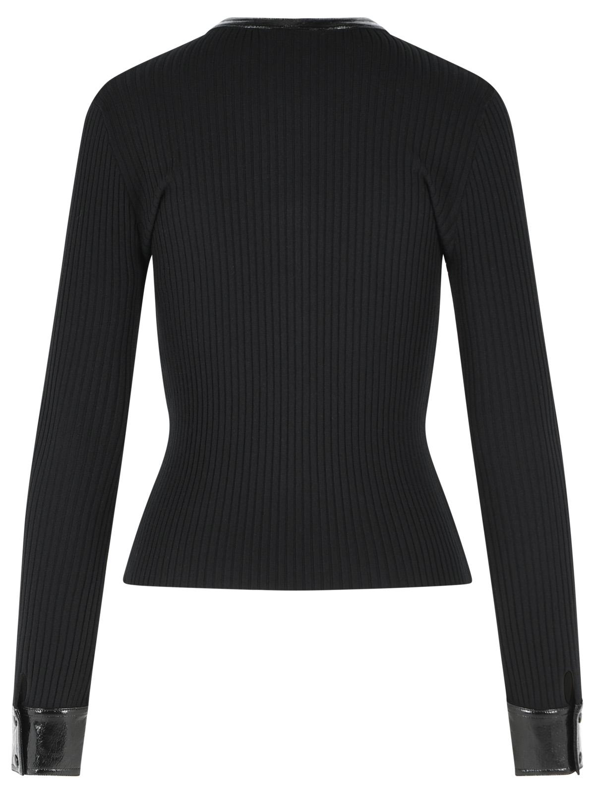 Courreges Black Viscose Blend Cardigan Women COURREGES