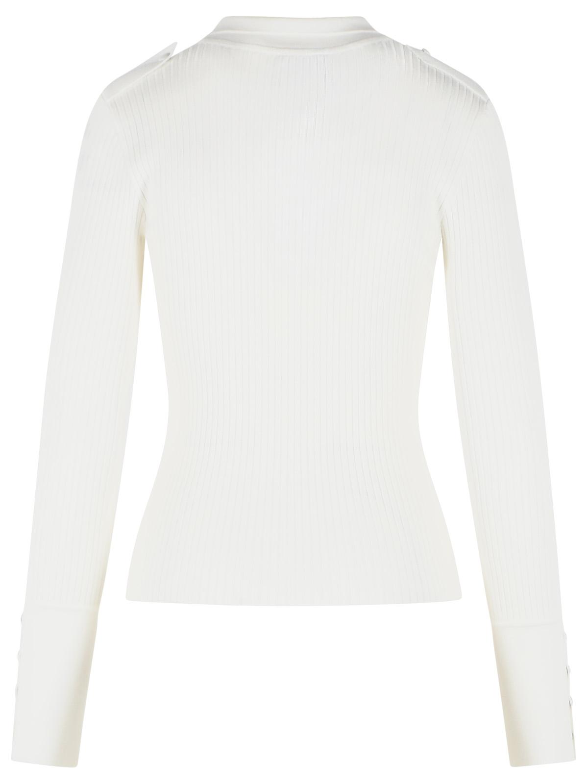 Courreges White Viscose Blend Polo Shirt Women COURREGES