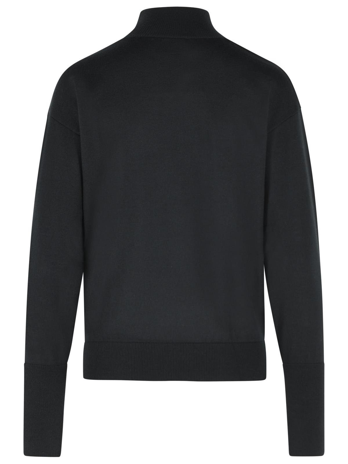 Courreges Black Merino Wool Turtleneck Sweater Women COURREGES