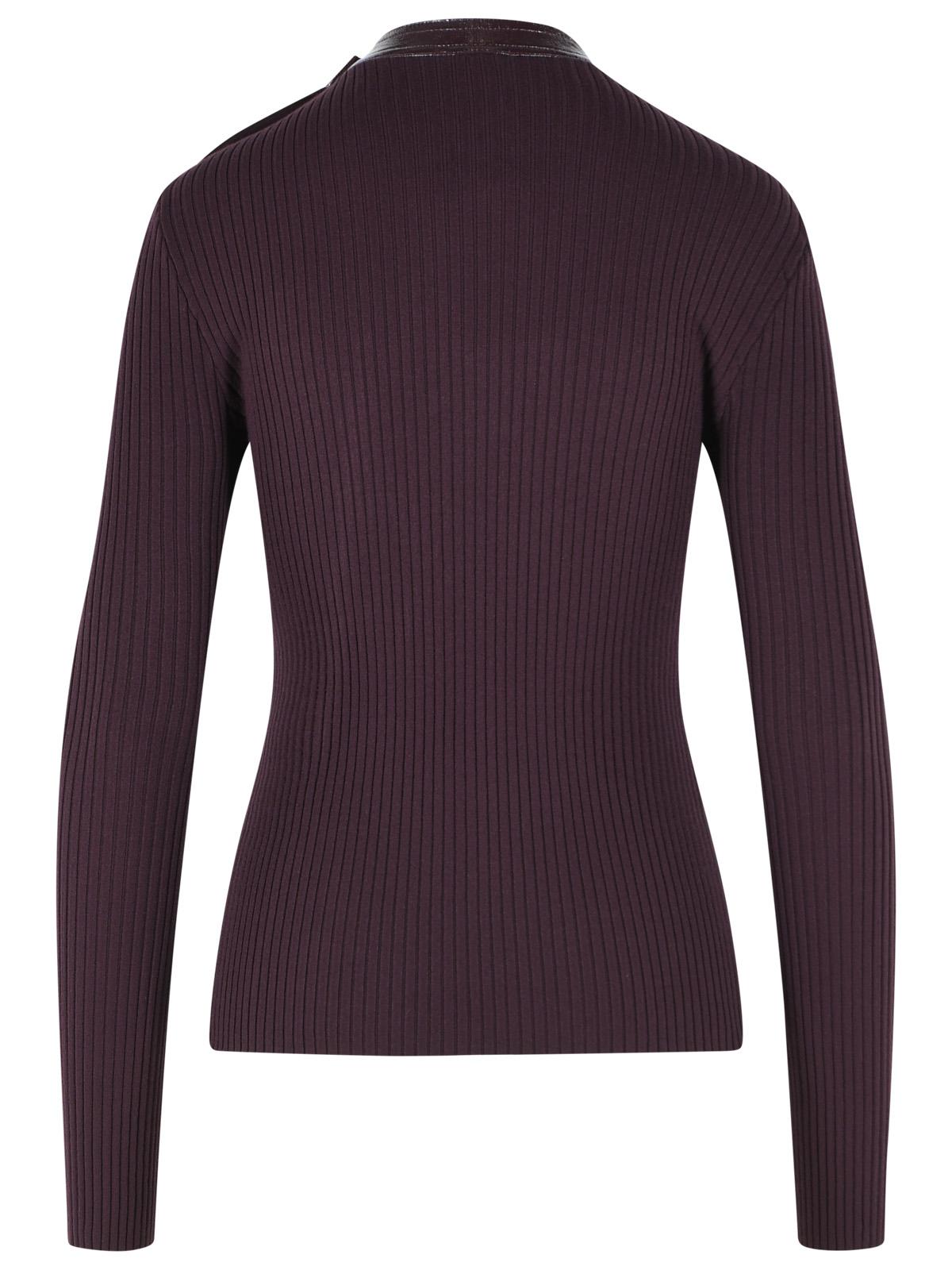 Courreges Burgundy Viscose Blend Sweater Women COURREGES