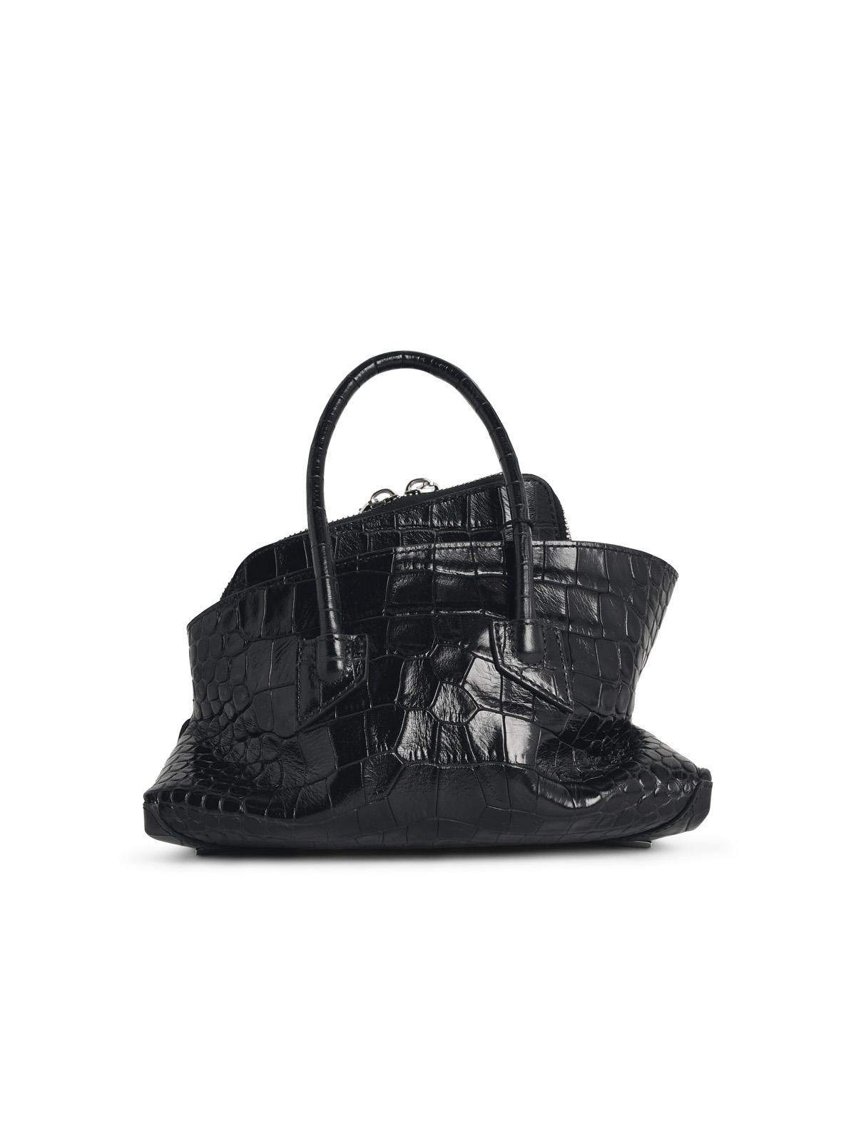 The Attico 'La Passeggiata' Mini Bag In Black Leather Women THE ATTICO