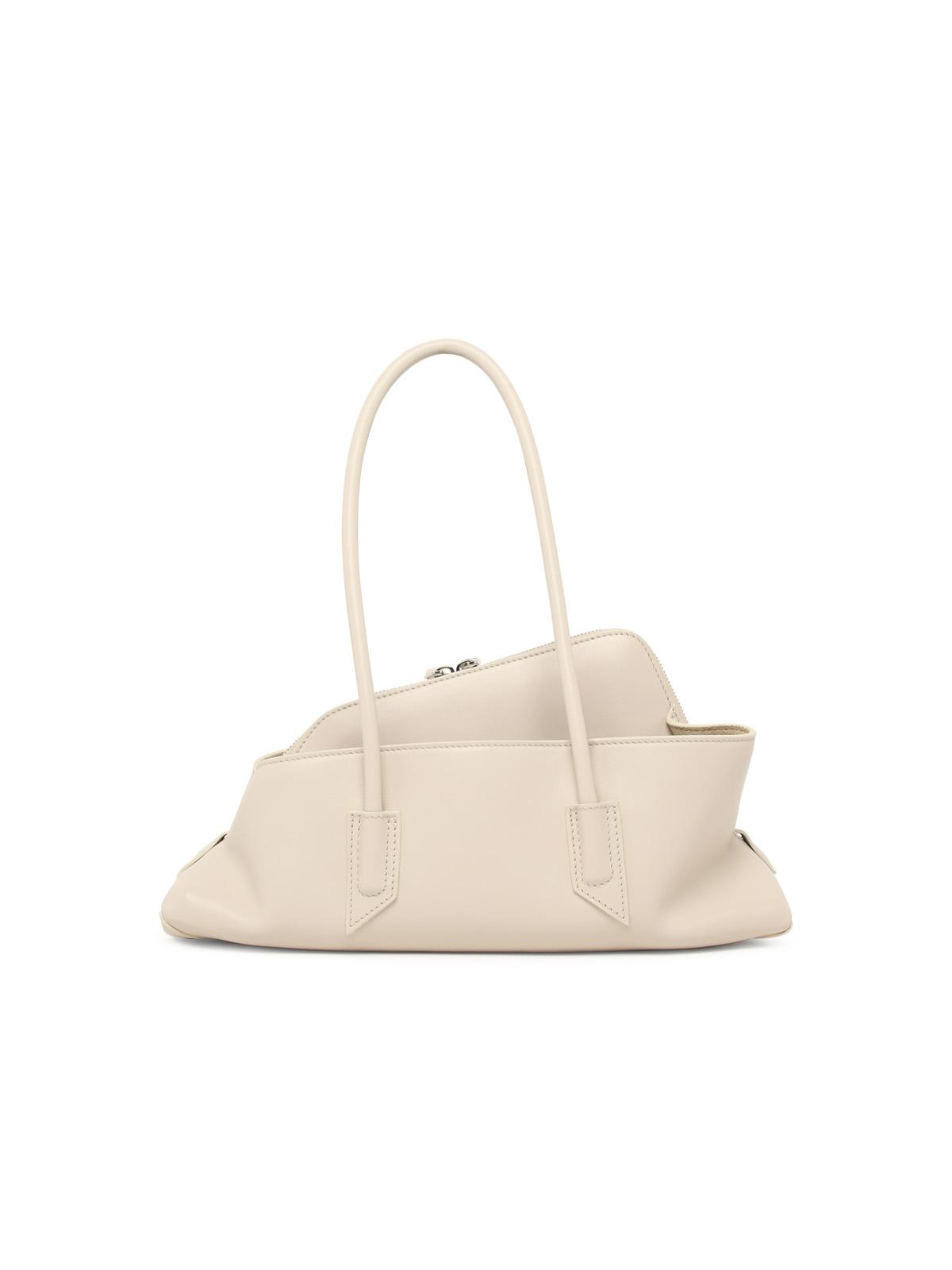 The Attico 'La Passeggiata Small' White Leather Bag Women THE ATTICO