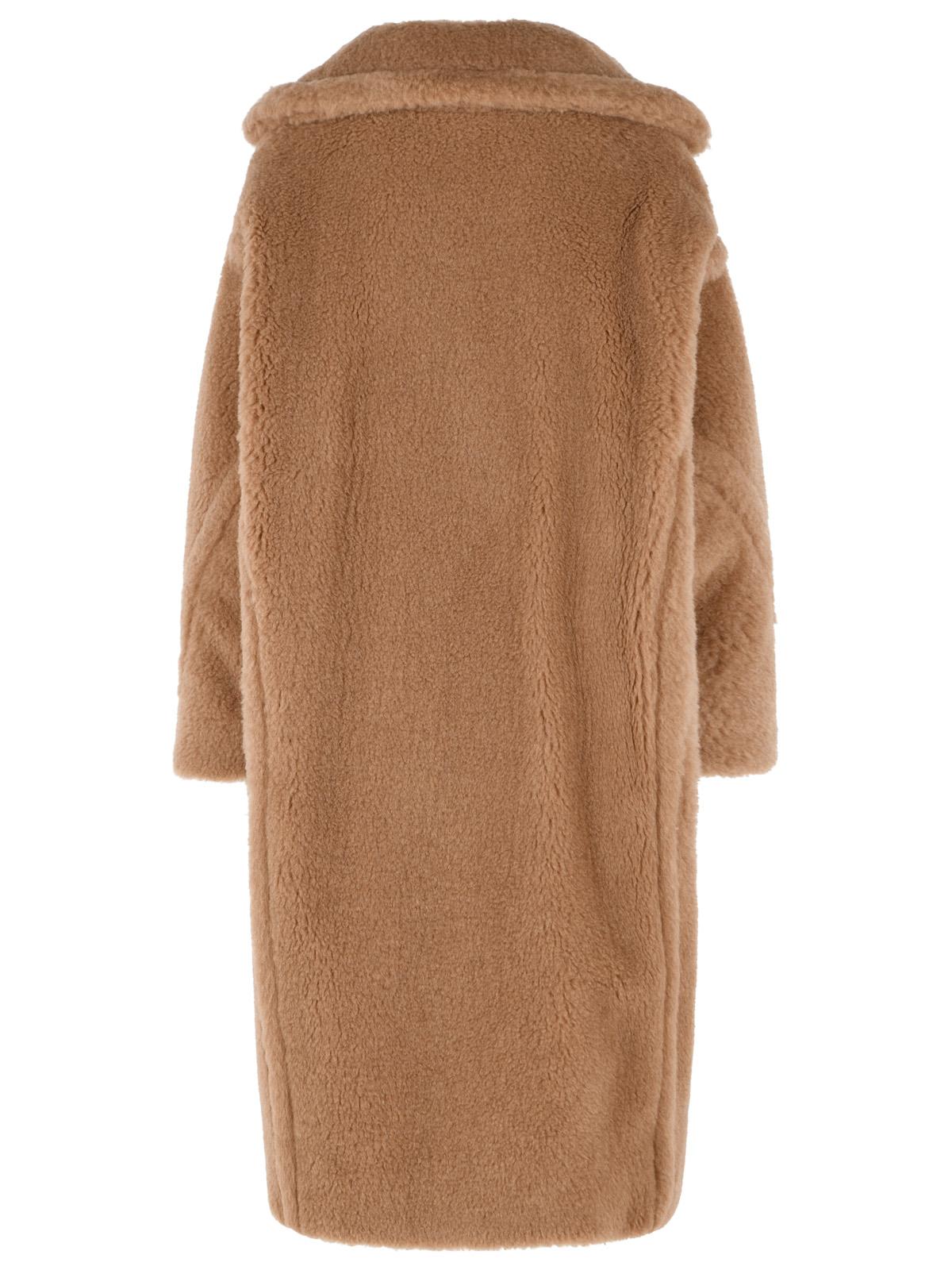 Max Mara 'Teddy' Brown Camel And Silk Coat Women MAX MARA