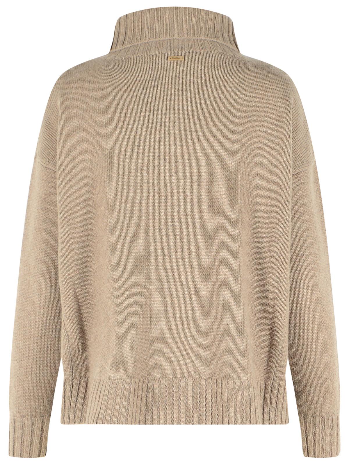 Max Mara 'Crasso' High Neck Sweater Made From Beige Cachemire Yarn Women MAX MARA