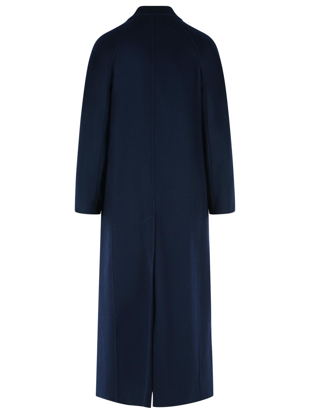 Max Mara 'Volante' Double-Breasted Midnight Blue Cashmere Coat Women MAX MARA