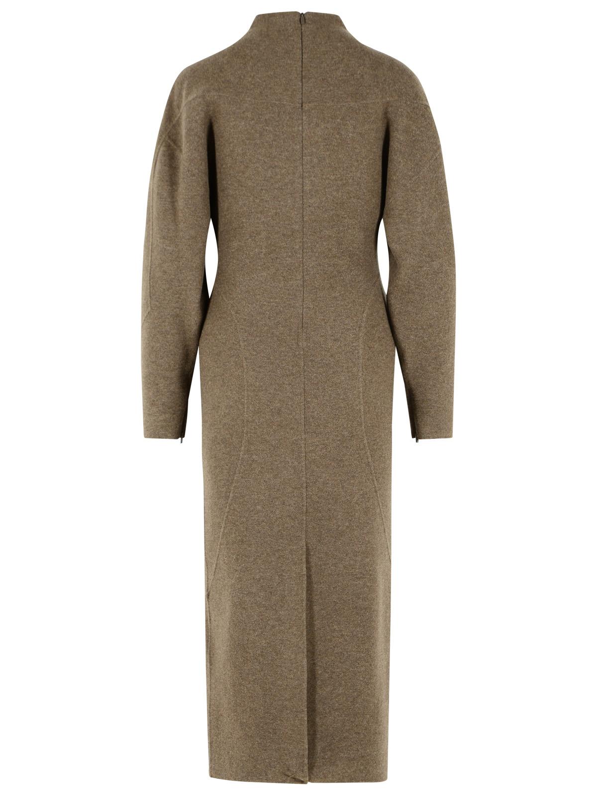 Max Mara 'Tenuta' Wool And Mud Jersey Dress Women