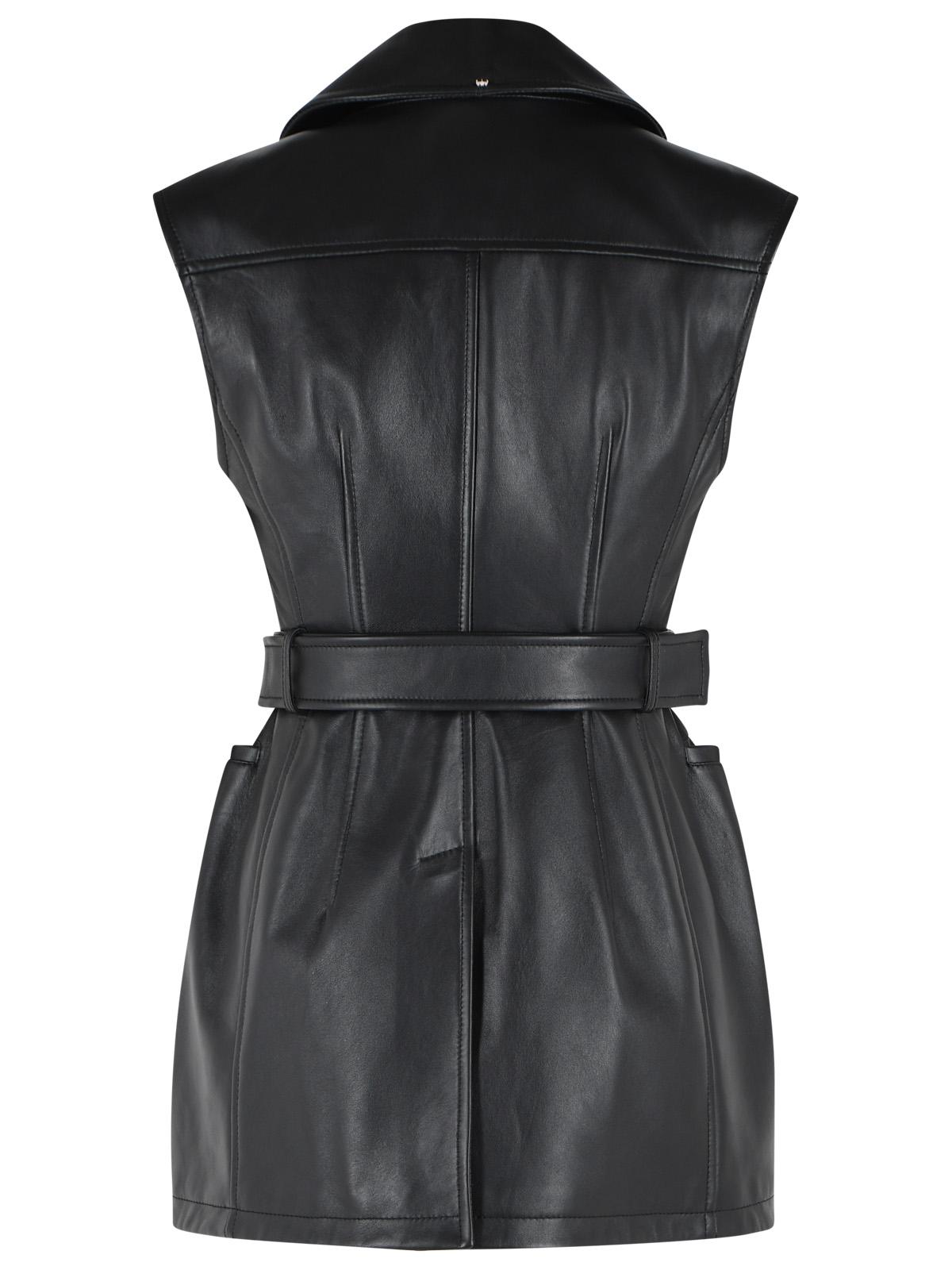 Sportmax 'Fave' Black Leather Jacket Women SPORTMAX