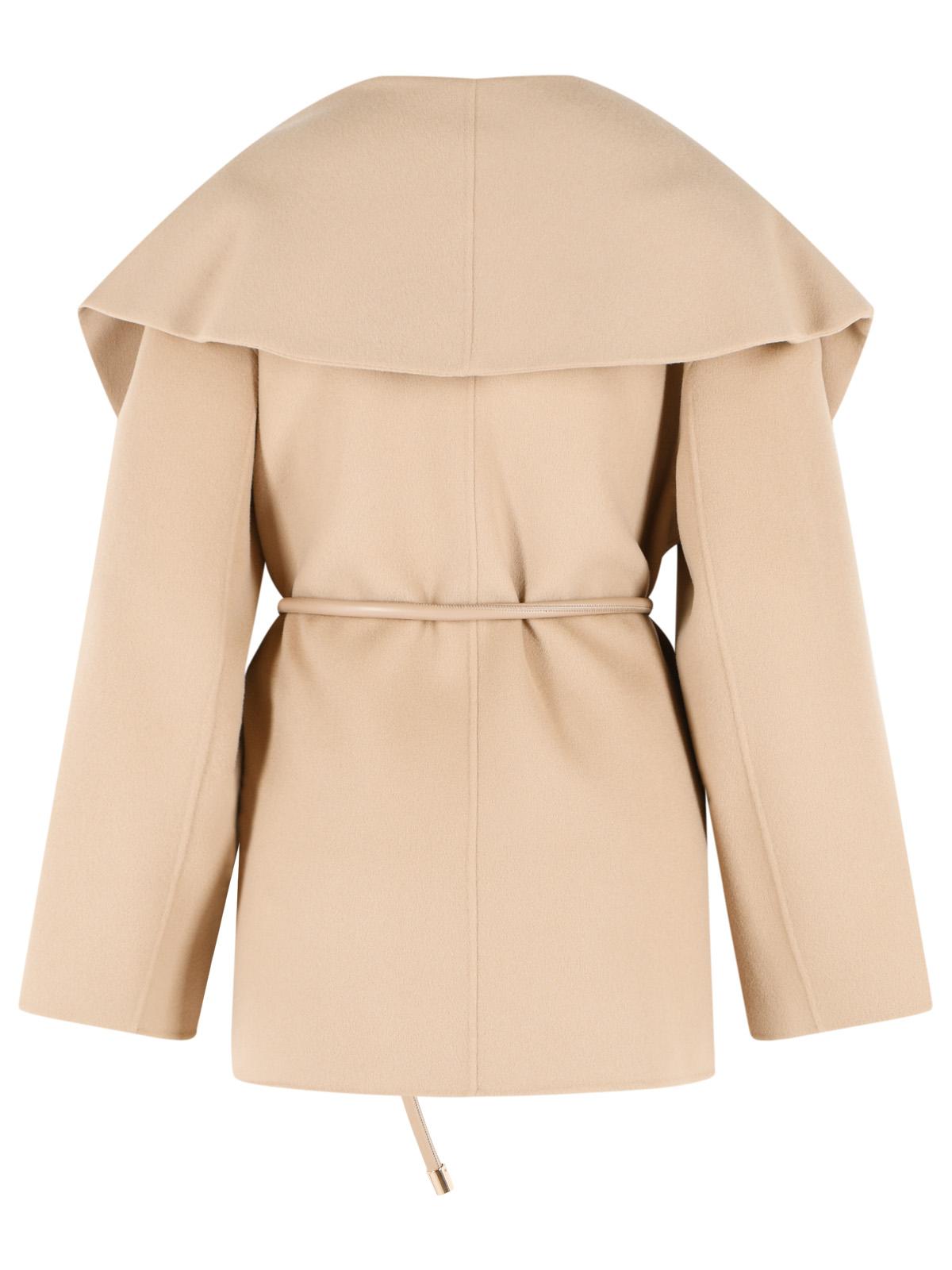 Sportmax 'Uguale' Brown Virgin Wool Jacket Women SPORTMAX