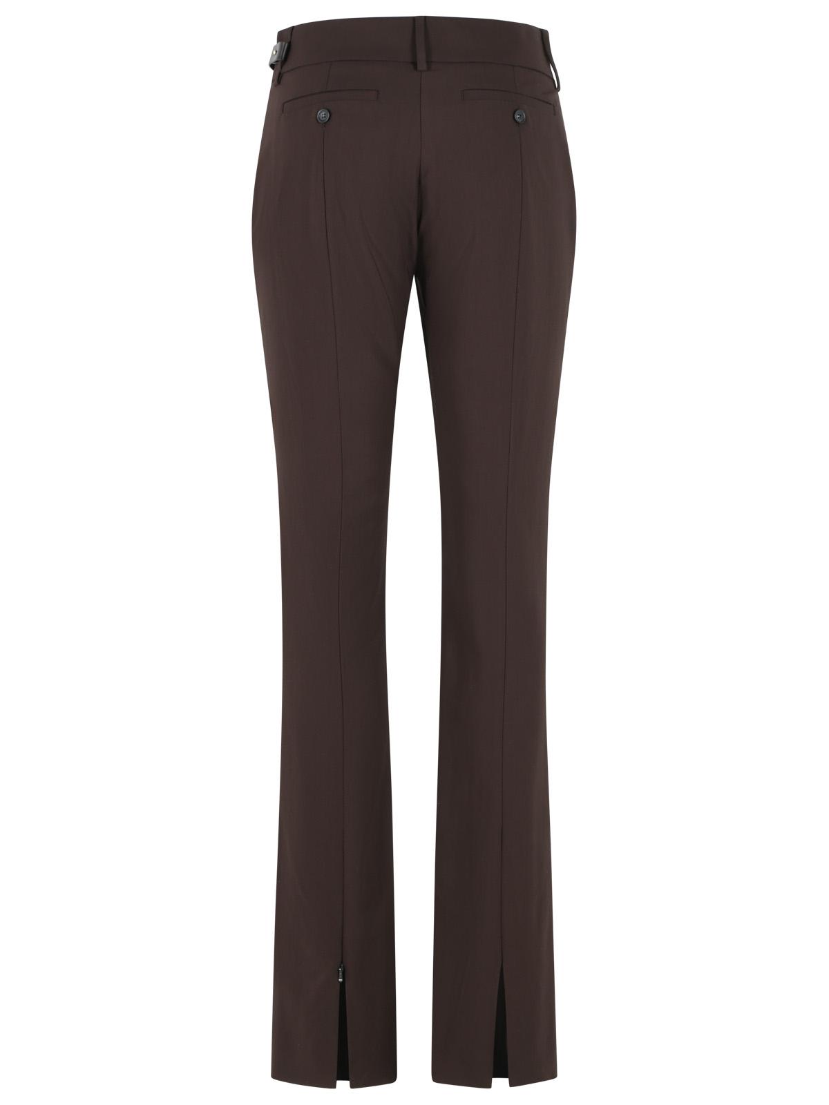 Sportmax 'Rum' Brown Viscose Trousers Women SPORTMAX
