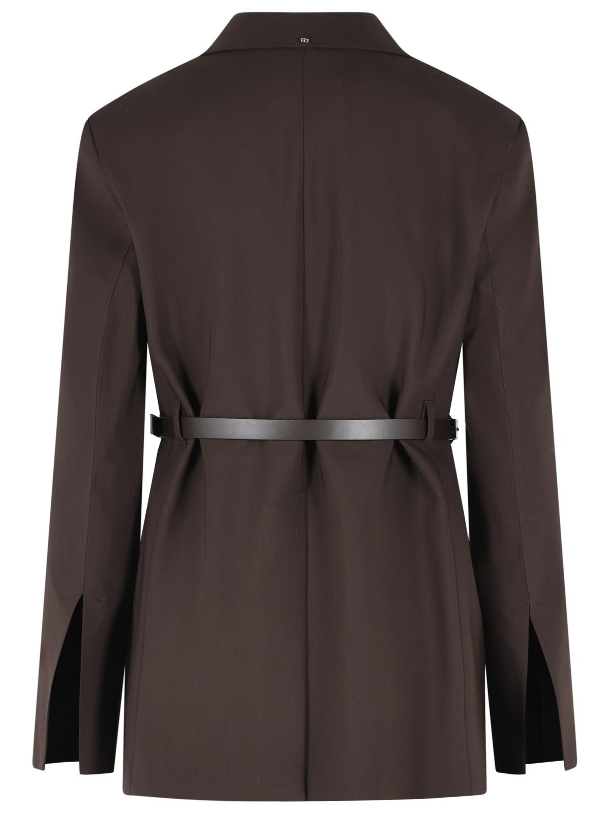 Sportmax 'Cinta' Tailored Blazer In Chocolate Brown Viscose Women SPORTMAX