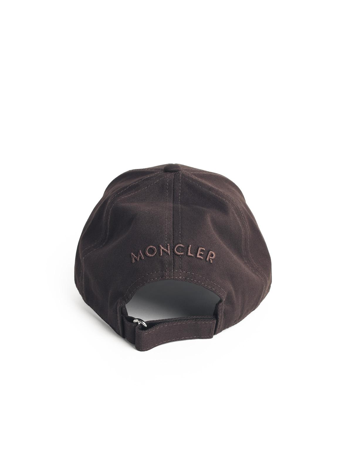 Moncler Brown Cotton Cap Men MONCLER