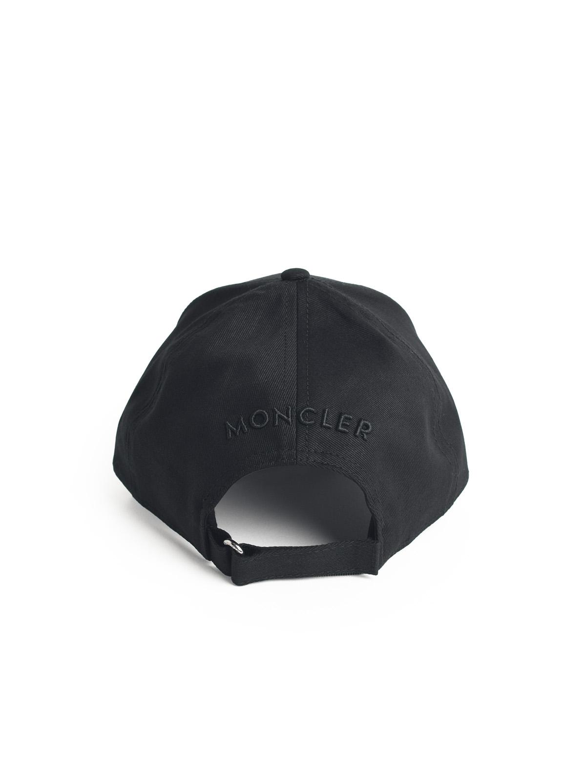 Moncler Black Cotton Cap Men MONCLER