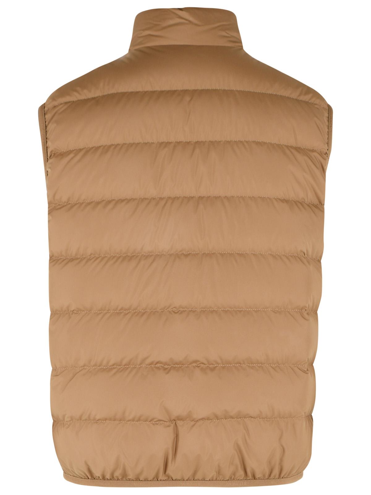 Moncler 'Contrin' Brown Polyester Vest Men MONCLER