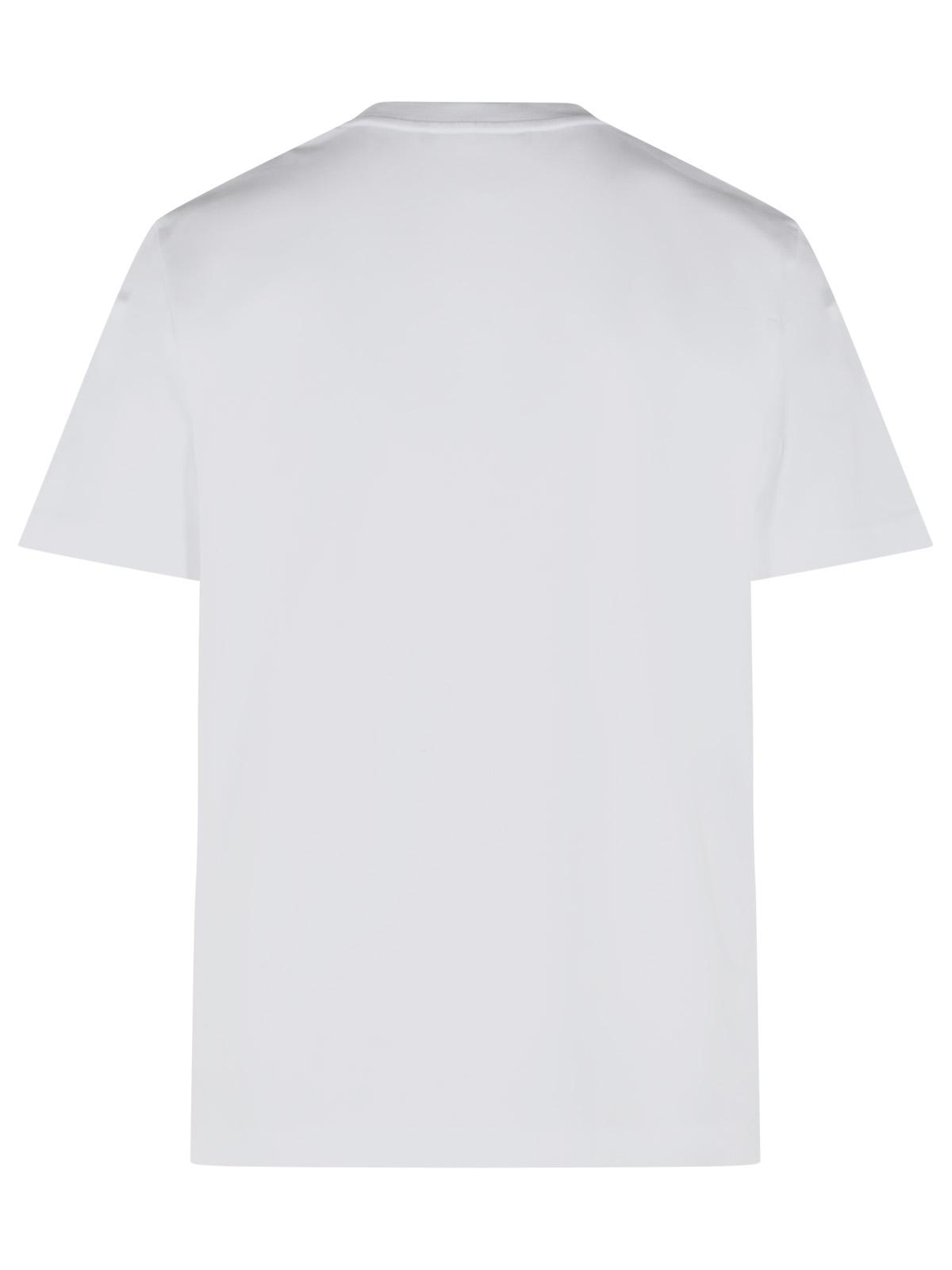 Moncler White Cotton T-Shirt Men MONCLER