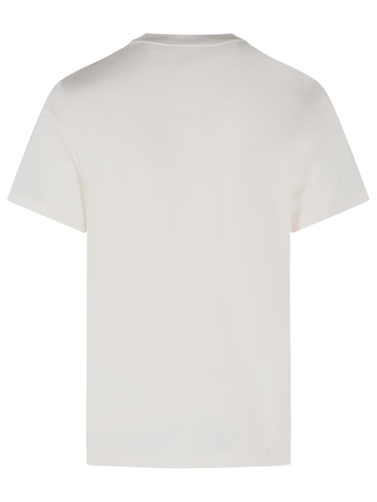 Moncler White Cotton T-Shirt Men MONCLER