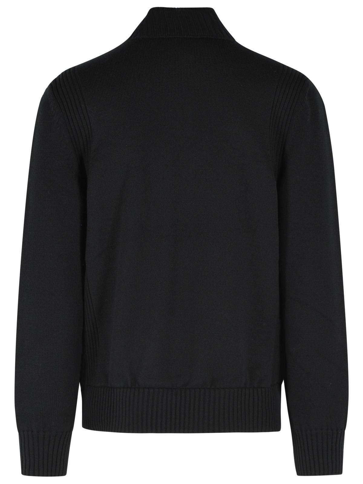 Moncler 'Tricot' Black Virgin Wool Cardigan Men MONCLER
