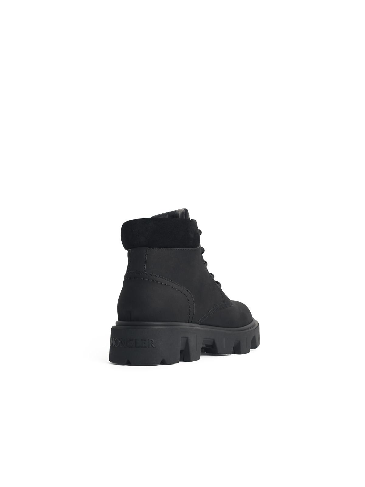 Moncler 'Peak City' Suede And Black Nubuck Ankle Boots Men MONCLER