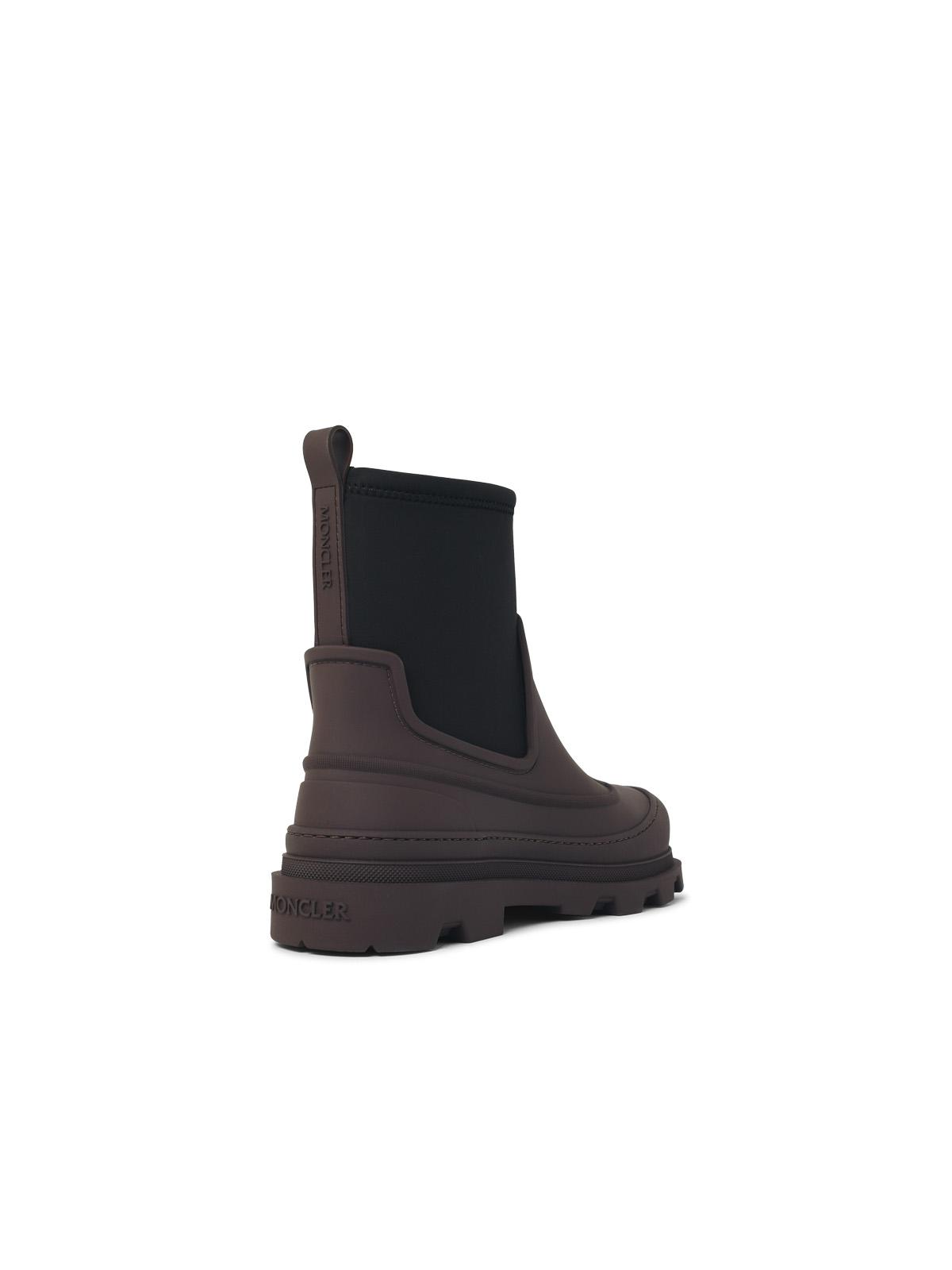Moncler 'Vera Pulse' Brown And Black Rubber Ankle Boots Men MONCLER