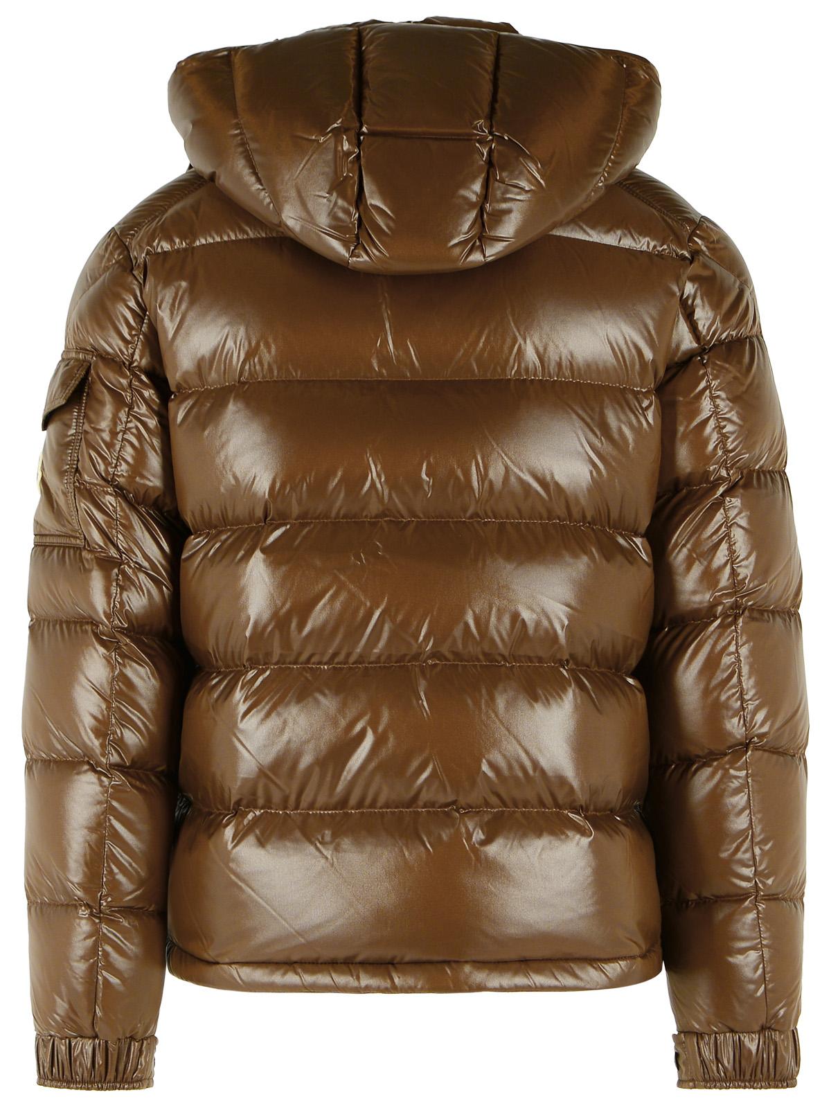 Moncler 'Maya' Brown Polyamide Down Jacket Men MONCLER