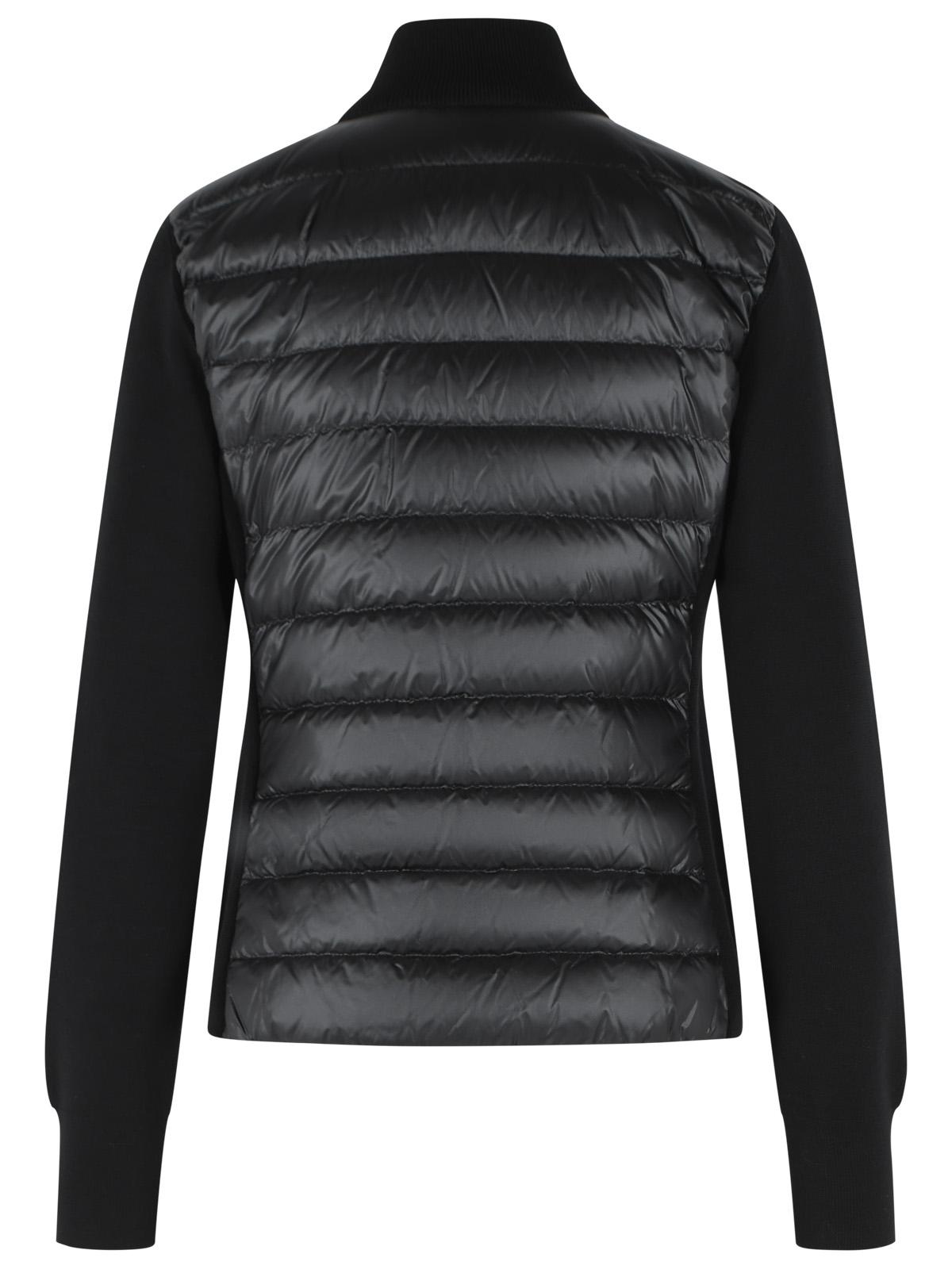 Moncler 'Tricot' Black Virgin Wool Cardigan Women MONCLER