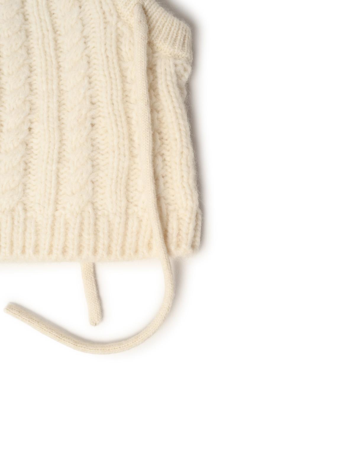 Moncler Ivory Alpaca Blend Balaclava Women