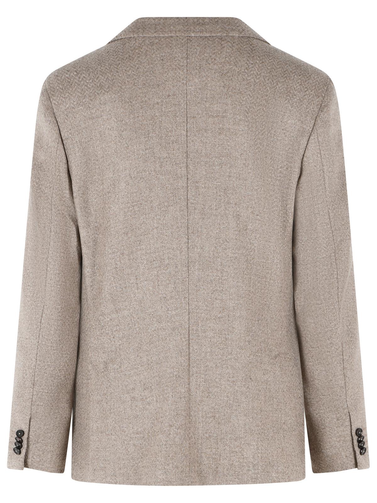 Zegna Beige Wool Blazer Men ZEGNA