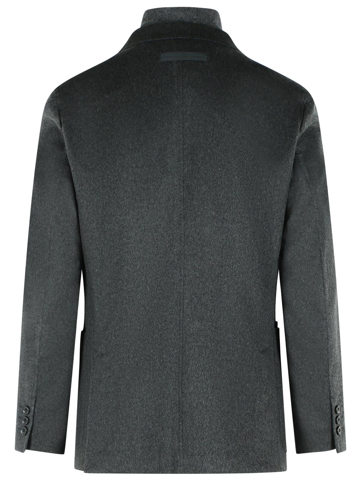 Zegna 'Oasi Beaver' Grey Cashmere Jacket Men ZEGNA