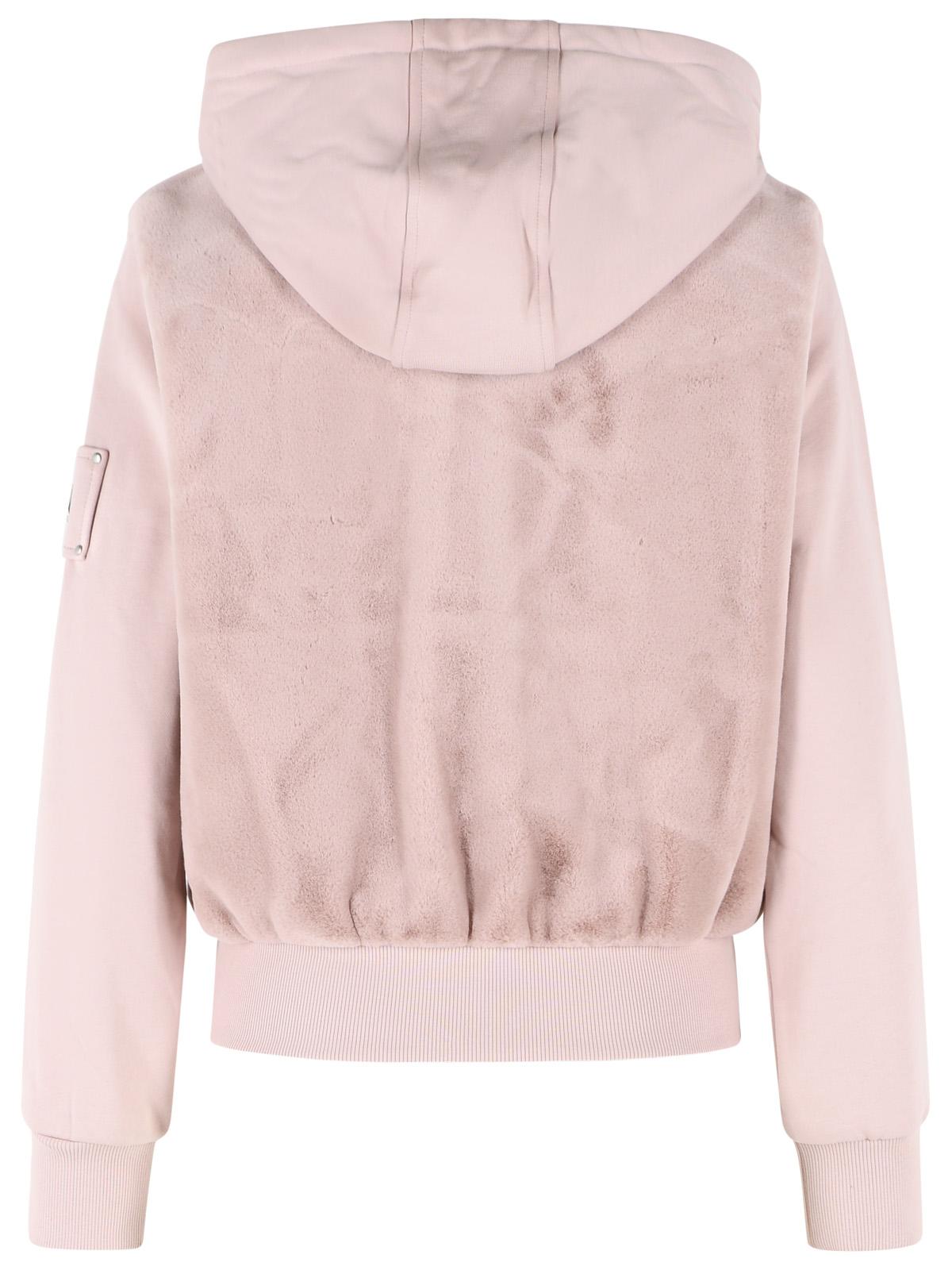 Moose Knuckles 'Bunny' Pink Cotton Sweatshirt Women MOOSE KNUCKLES