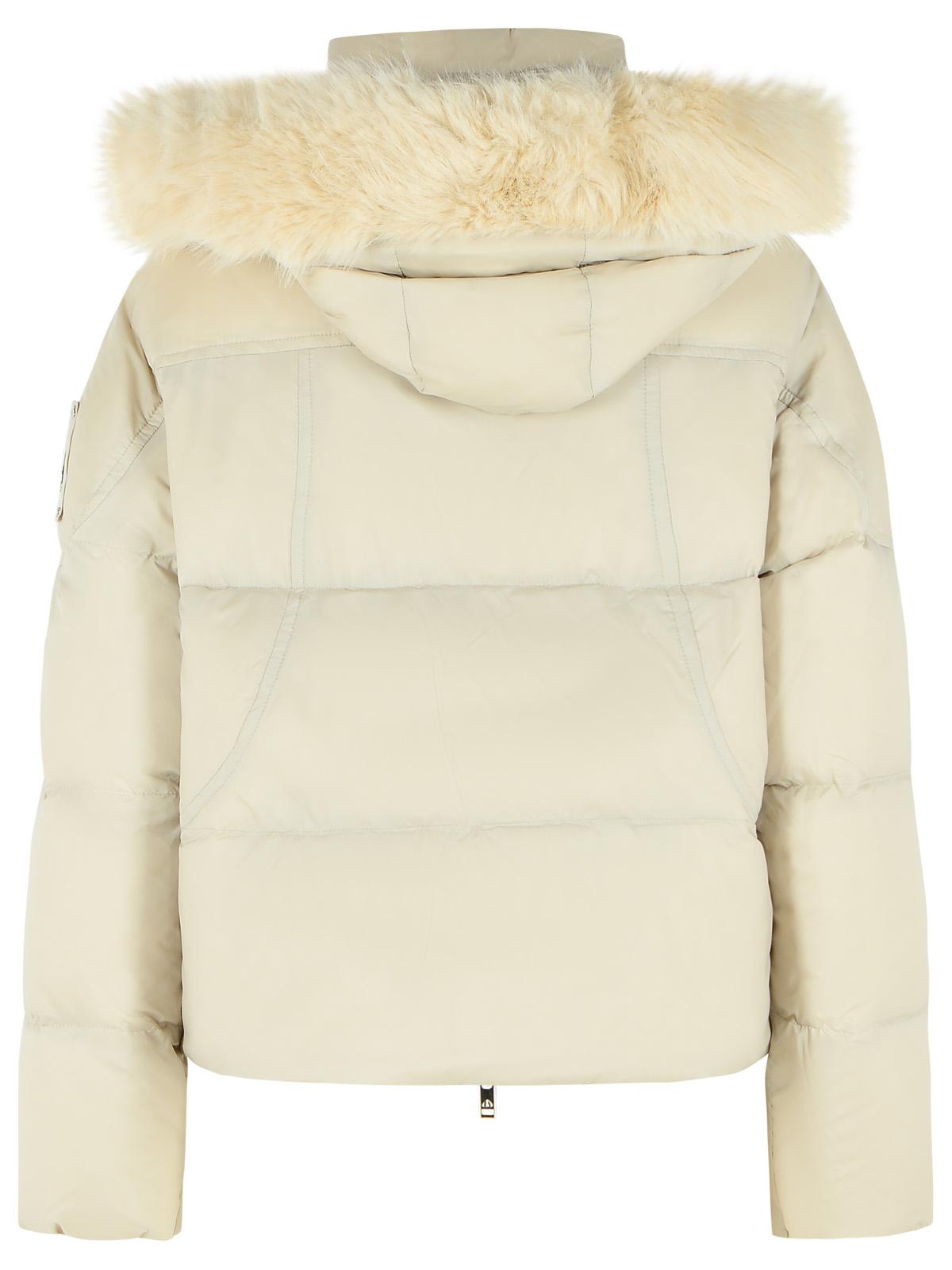 Moose Knuckles 'Everest' Ivory Nylon Bomber Jacket Women MOOSE KNUCKLES