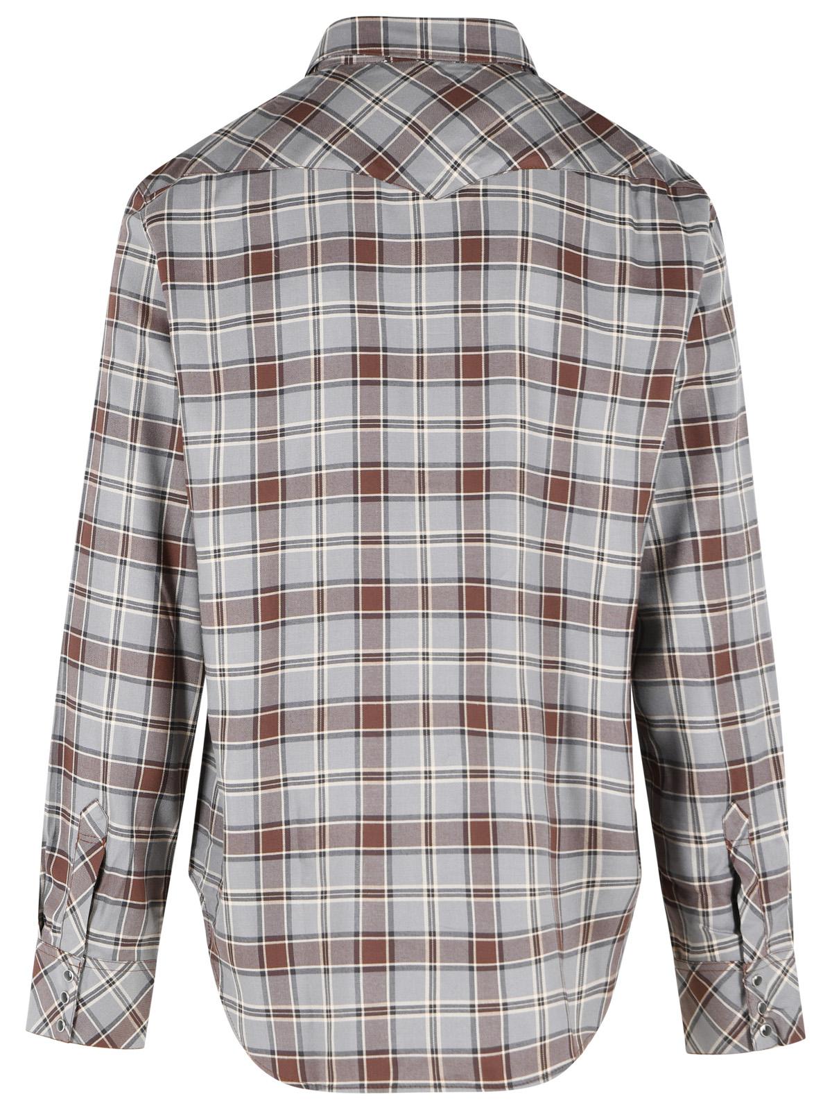 Acne Studios Grey Viscose Shirt Men ACNE STUDIOS